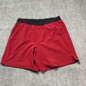 Ten Thousand Interval Shorts Mens XL Red Lined Running Gym Athletic 7"